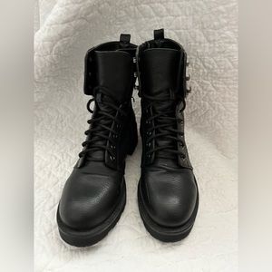 MIA Black Combat Boot (sz 8)